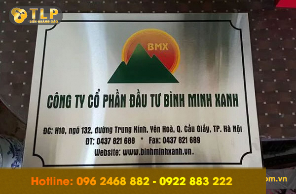 bien cong ty inox xuoc - Dịch vụ làm biển quảng cáo tại Cầu Giấy uy tín, chất lượng