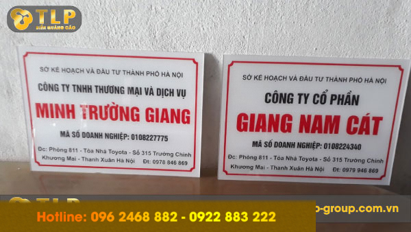 bien hieu cong ty mica gia re - Làm biển quảng cáo giá rẻ, chất lượng nhất tại Thanh Xuân