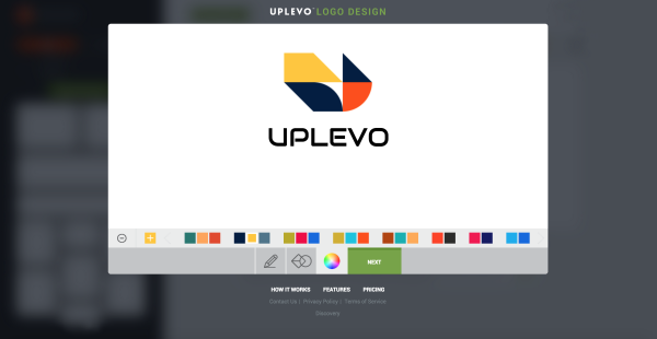 cong cu thiet ke logo online uplevo - Top 15 phần mềm thiết kế logo online miễn phí