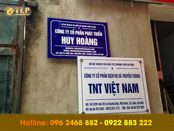 bien cong ty TTN nam tu liem - Địa chỉ làm biển công ty mica giá rẻ, uy tín tại Hà Nội