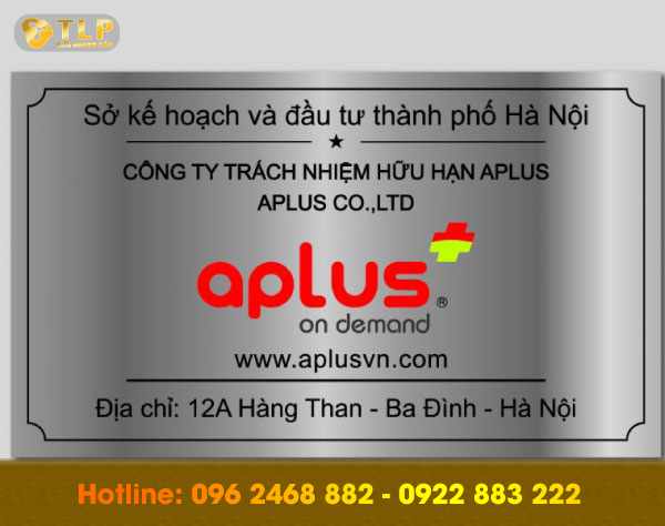 bien cong ty aplus ba dinh - 29 mẫu biển công ty alu ấn tượng và giá rẻ nhất tại Hà Nội
