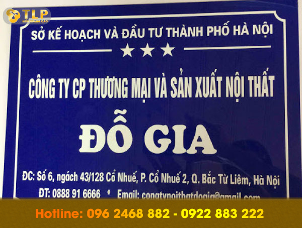 bien cong ty bac tu liem - Địa chỉ làm biển công ty mica giá rẻ, uy tín tại Hà Nội