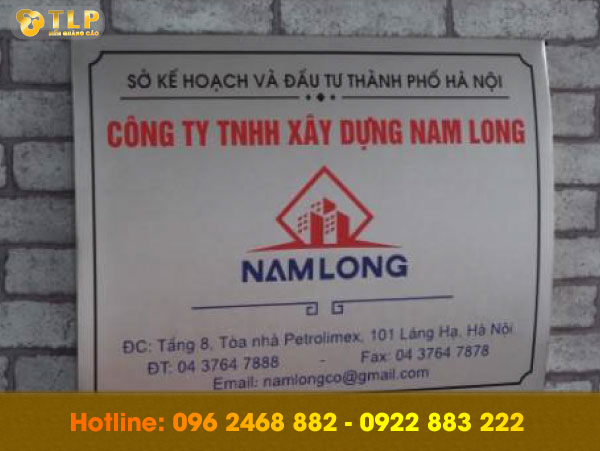 bien cong ty lang ha dong da - 99 mẫu biển công ty inox độc đáo và sang trọng nhất