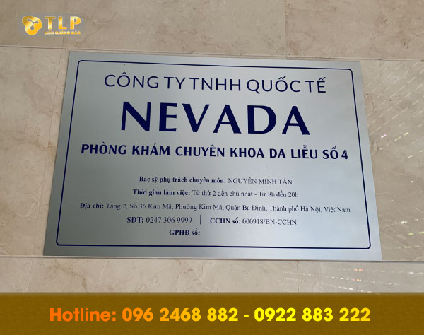 bien cong ty nevada ba dinh - 29 mẫu biển công ty alu ấn tượng và giá rẻ nhất tại Hà Nội