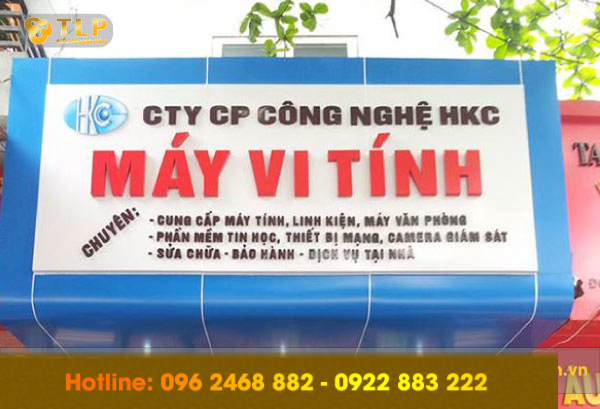 bien hieu cua hang may tinh - 99 mẫu biển quảng cáo cửa hàng máy tính sang trọng nhất
