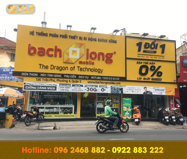 bien hieu dien thoai bach long - 99 mẫu biển quảng cáo cửa hàng điện thoại độc đáo nhất