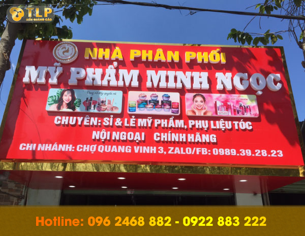 bien quang cao minh ngoc - Quảng cáo TLP địa chỉ làm biển quảng cáo số 1 tại Long Biên