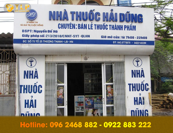 bien quang cao nha thuoc hai dung - Quảng cáo TLP địa chỉ làm biển quảng cáo số 1 tại Long Biên