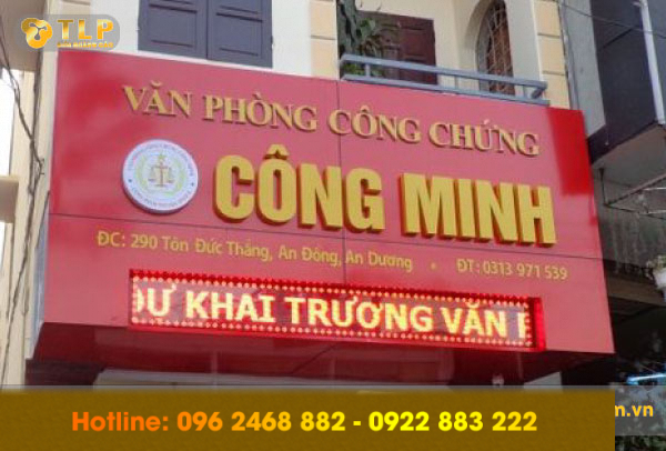 bien hieu cong chung - 99 mẫu biển quảng cáo văn phòng công chứng đẹp xuất sắc