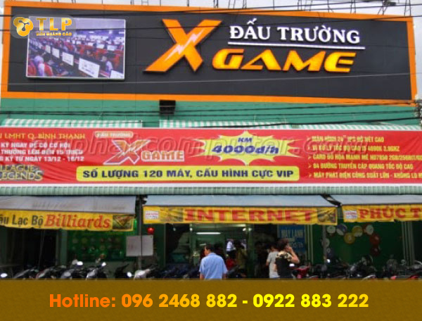 bien hieu quan net x game - Địa chỉ làm biển quảng cáo quán net uy tín tại Hà Nội