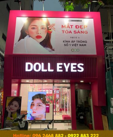 hoan thien bien quang cao 370x450 - Công trình biển hiệu cửa hàng kính mắt Doll Eyes